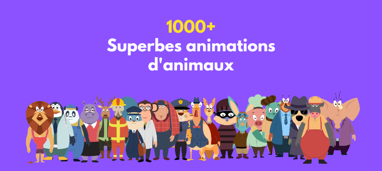 Superbes animations d'animaux