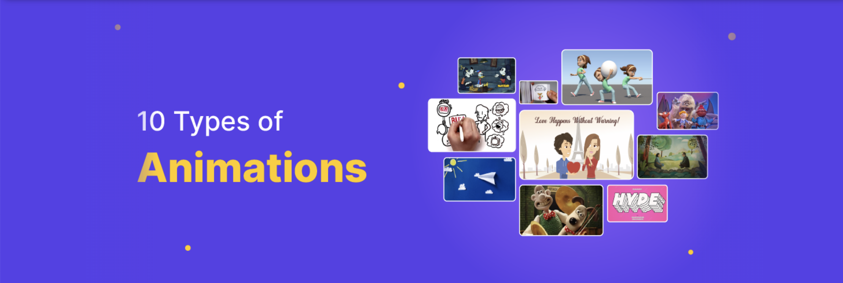 10 types d'animations [avec des exemples inspirants]